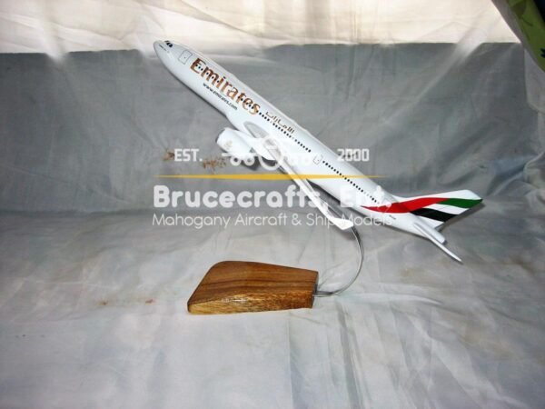 Model of Airbus A330 Emirates Airlines with detailed craftsmanship.